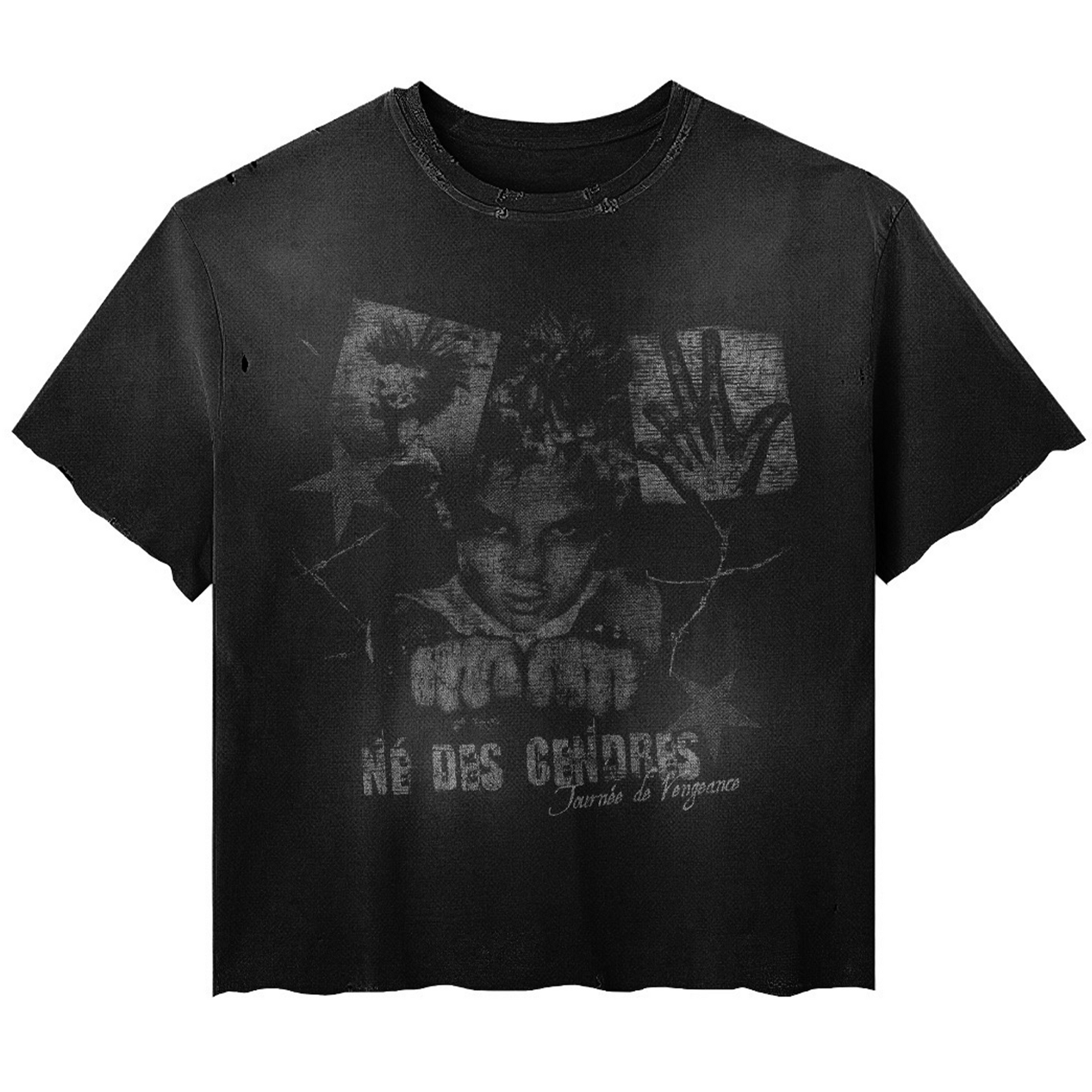 'NÉ DES CENDRES' Vintage Distressed Tee